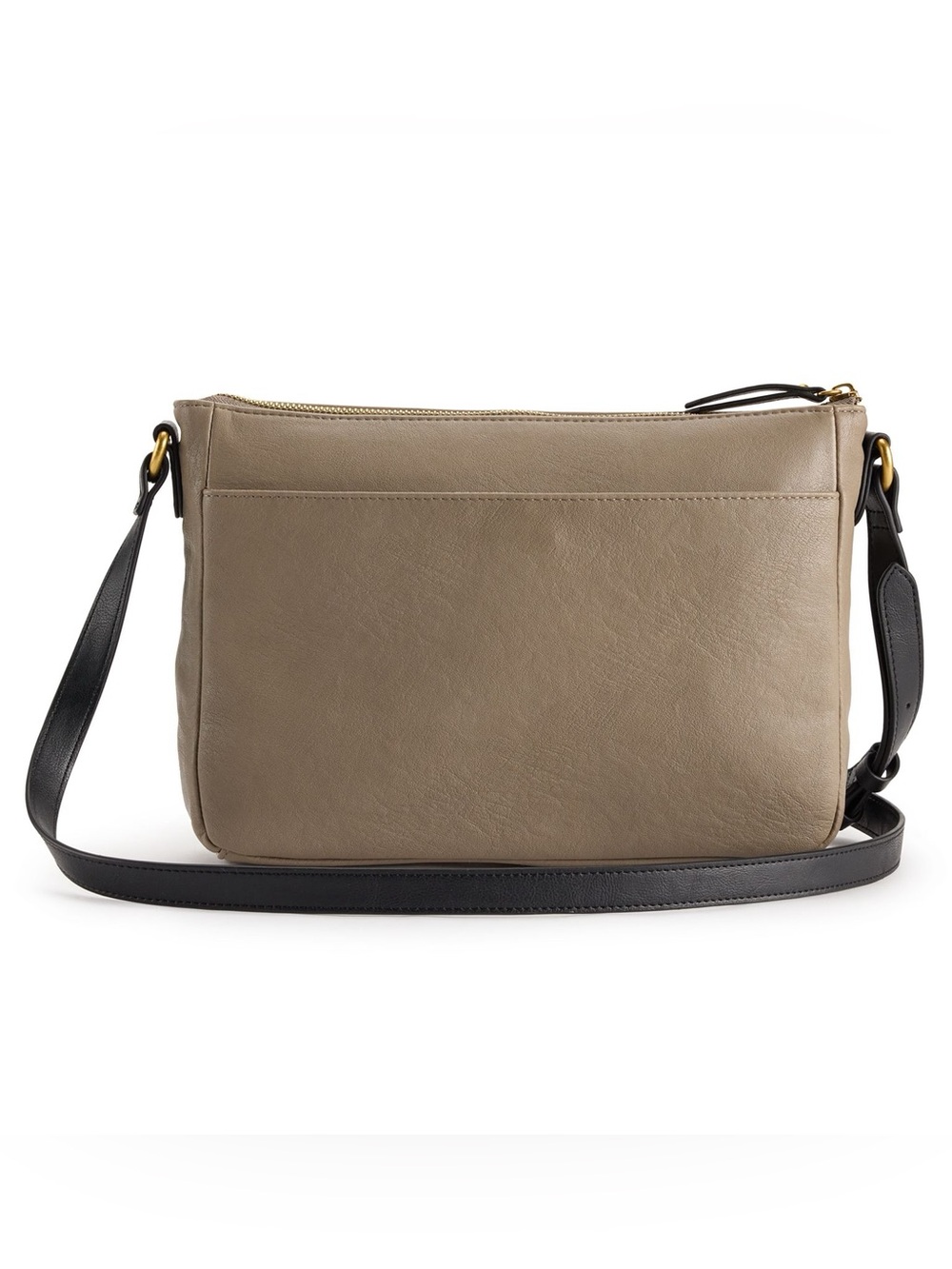 Rosetti Taupe Crossbody with Black Accents and Gold Hardware - Picture 6 of 6